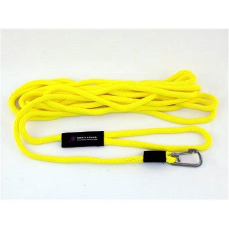 SOFT LINES Soft Lines PSW10430YELLOW Floating Dog Swim Snap Leashes 0.25 In. Diameter By 30 Ft. - Yellow PSW10430YELLOW
